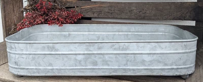 ❤Grosser  Zink - Kasten  zum bepflanzen dekorieren  Vintage Usedlook  antik    ❤ - Bild 1 von 3