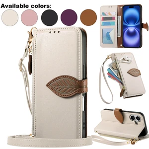 Para iPhone 12 13 14 15 16 17 Pro/Pro Max Magnético Abatible Cuero Billetera Estuche Cubierta - Imagen 1 de 73