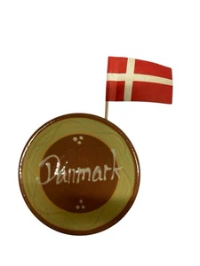 Dänemark Magnetplatte mit Flagge - Bild 1 von 2