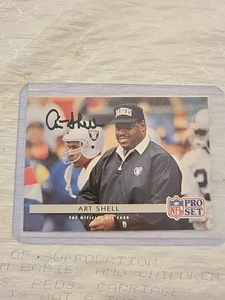 ART SHELL NFL 1992 AUTOGRAPHED CARD - Picture 1 of 2