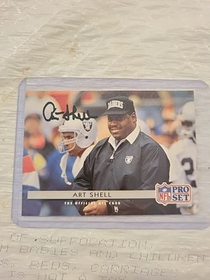 ART SHELL NFL 1992 AUTOGRAPHED CARD - Image 1 of 2