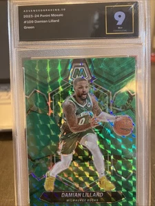 Damian Lillard verde Panini Select 2023/24 grado 9 - Imagen 1 de 3