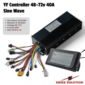 BLDC Controller 48-72V YF 40A + SW900 Display 2000W Bundle Sine Wave Dual Mode - Picture 1 of 4
