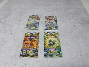 Pokémon Estrellas Brillantes Booster Packs 4 Paquetes\\ SELLADOS - ¡Juego de Arte Completo! - Imagen 1 de 6