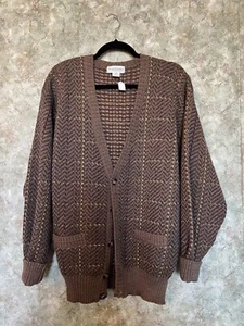Vintage Eclectic Grandpa Wool Cardigan Sweater - Picture 1 of 4