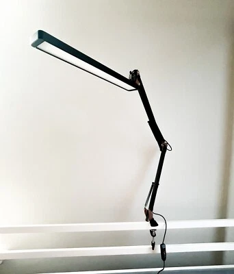 LED Desk Lamp, Metal Swing Arm with Clamp- Rose Gold & Black Color W/ FREE GIFT! - Image 1 of 4