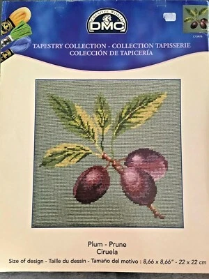 @@***SUPERBE CANEVAS NEUF DMC AVEC REFERENCES - PRUNE***@@@