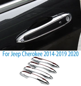 Cubierta de manija de puerta exterior cromada para Jeep Cherokee 2014-2019 2020 - Imagen 1 de 4
