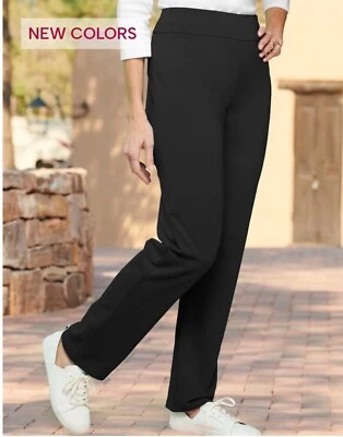 Pantalones Draper & Damons negros talla 1X marrón ribete en bolsillos delanteros Foto 1 de 4