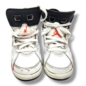 Nike Air Jordan Retro 6 Low White Infrared Size Toddler 11C (384666-123)