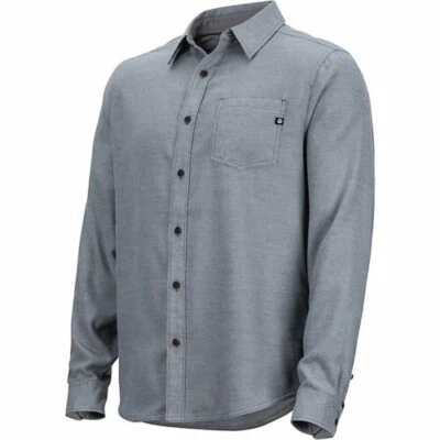 Marmot L126403 Steel Onyx Heather Hobson Midweight Flannel Shirt Size Medium Foto 1 de 3
