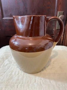 Bourne Denby Stoneware 2 Tone Brown Pitcher Made in England Vintage - Picture 1 of 7