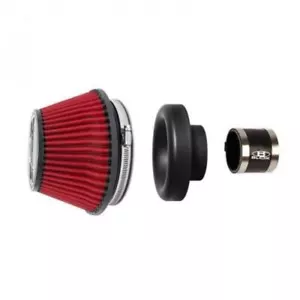 BLOX Racing Shorty Performance 5in Air Filter w/4in Velocity Stack and Coupler K - Foto 1 di 1