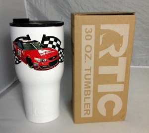 RTIC GEN 2 - 30 OZ Stainless Steel Tumbler DALE EARNHARDT JR Gloss White - Picture 1 of 4