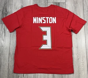 NFL Tampa Bay Buccaneers T-Shirt Herren Gr. XL Nummer 3 Spielername Winston rot - Bild 1 von 8