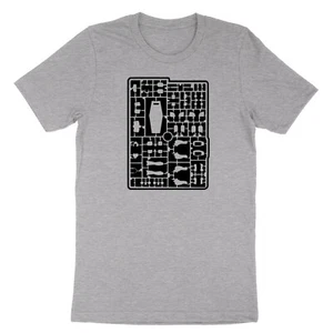 Cartoon T shirt Graphic Tee Accessories Parts Funny Gundam Figurine Model Runner - Picture 1 of 10