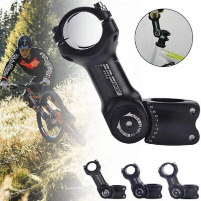 1''/1.25'' MTB Bicycle Handlebar Mountain Road Bike Adjustable Stem Riser - Immagine 1 di 4