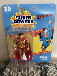 McFarlane DC Direct Wave 7 SUPER POWERS 4.5" SUPERMAN 40th GOLD EDITION In Stock - Picture 1 of 2
