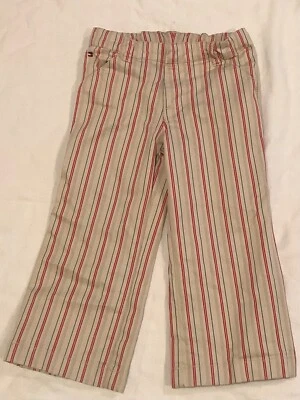 NUEVO SIN ETIQUETAS Tommy Hilfiger Unisex Niño Niña Pantalones a Rayas con Cintura Ajustable Talla 2/2T Foto 1 de 4