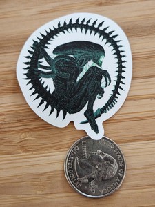 ALIEN Sticker Horror Movie Sticker Scary Sticker Decal Halloween ALIENS Sticker