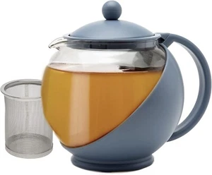 Teapot with Removable Infuser, Glass Tea Maker with Reusable Fine Mesh Stainless - Picture 1 of 9