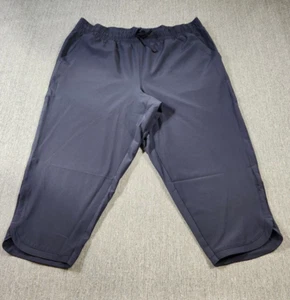 T BY TALBOTS Damen L Petite Lightweight Stretch Straight Leg Crop Hose Blau - Bild 1 von 11