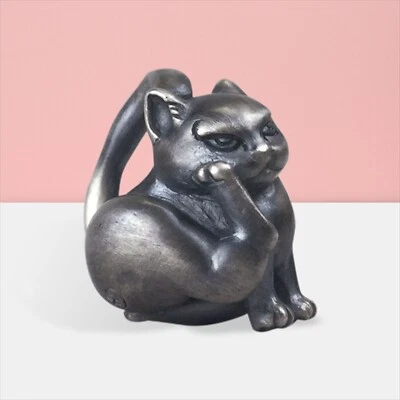 Nawabarineko Fearless Japonés Plata Accesorios Netsuke de JAPÓN Foto 1 de 4