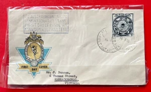 AUSTRALIAN FDC - 1955 - COMMUNICATIONS - MAWSON AAT CANCELLATION - Picture 1 of 2