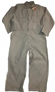 Vintage 70s Big Mac Coveralls Mens 48 Reg Hickory Stripe Mechanic USA Deadstock - Picture 1 of 12