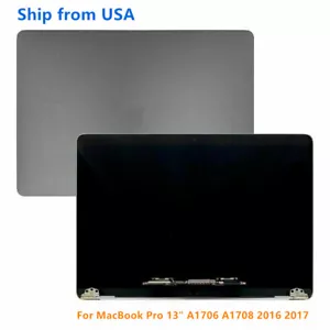 13" For MacBook Pro A1706 A1708 Mid 2017 EMC3164 LCD Screen Full Assembly Gray - Picture 1 of 6
