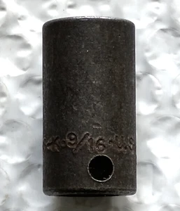 SK TOOLS USA 45318, 3/8" DRIVE, 9/16" IMPACT SOCKET, 1.4" MID-DEEP, 6 POINT. - Picture 1 of 8