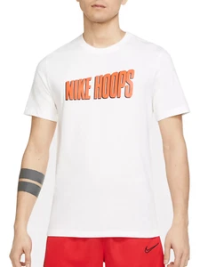 Mens Nike Hoops Basketball T-Shirt Size XL White Orange Black DN3007 100 - Picture 1 of 9