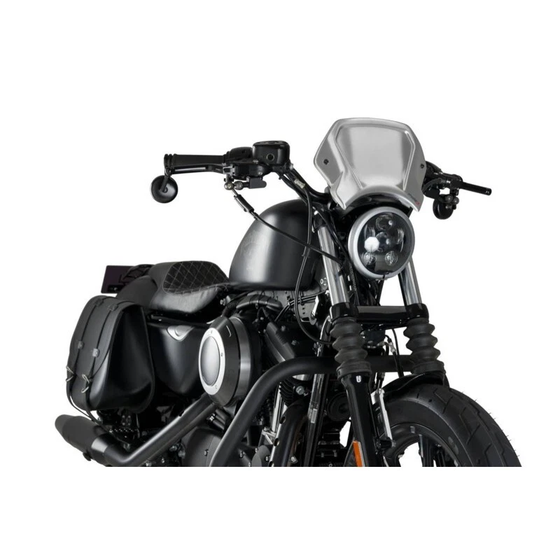 CARENA FRONTALE PUIG PER HARLEY DAVIDSON SPORTSTER 883 IRON 2009 > 2012 SILVER - Immagine 1 di 1
