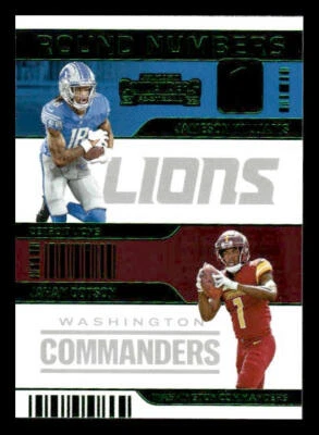 2022 Panini Contenders #RN-WD Jameson Williams / Jahan Dotson Rookie - Image 1 of 2
