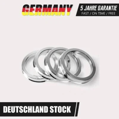 4x Zentrierringe Alufelgen 66,6 auf 57,1 mm Aluminium für Audi Seat VW Golf IV - Bild 1 von 4