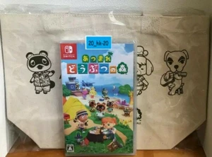 Japanese Nintendo Switch Animal Crossing New Horizons Game & Limited bag Mori JP - Picture 1 of 9