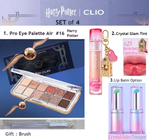 CLIO Harry Potter Pro Eye PALETTE Air#16+ Lip #23+ Lip BALM Brush *US-duty Paid - Picture 1 of 10