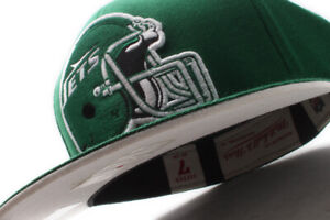 Mitchell & Ness New York Jets NFL Helmet Fitted Cap Other UV
