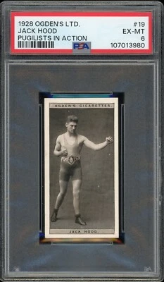 1928 Ogden's Pugilists in Action Tobacco Jack Hood #19 PSA 6 Boxing - Image 1 of 2