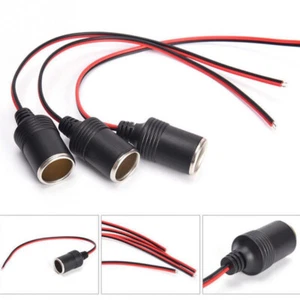 12V/24V Car Cigarette Lighter Charger Cable Socket Plug Connector Adapter lot - Picture 1 of 15
