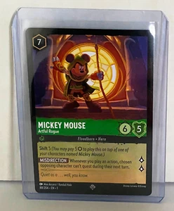 Lorcana Disney Topolino Artful Rogue, Super Raro, 88/204 Inglese 1° - Foto 1 di 2