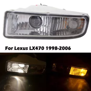 Left Front Bumper Fog Light For Lexus LX470 1998-2007 W/Blubs Driving Lamp NEW - Picture 1 of 7