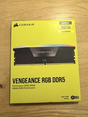CORSAIR VENGEANCE RGB DDR5 RAM 32GB (2x16GB) 6000MHz 1.35V PERFORMANCE - Image 1 of 2