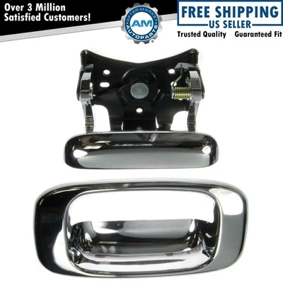 Chrome Tailgate Tail Gate Handle & Bezel for 99-07 Chevy Silverado Pickup Truck - Image 1 of 4