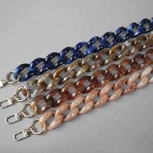 Bandolera de hombro con cadena de acrílico de 2,5 cm bolso de mano de repuesto cartera correa - Imagen 1 de 15