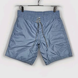 Costume da bagno uomo Birdwell Beach Britches taglia 33 tavola pantaloncino blu 7" made in USA - Foto 1 di 10