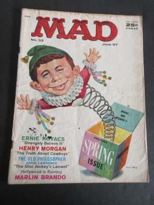 THE MAD MAGAZINE VOL 1 NO. 33 JUNE 1957 - Image 1 of 4