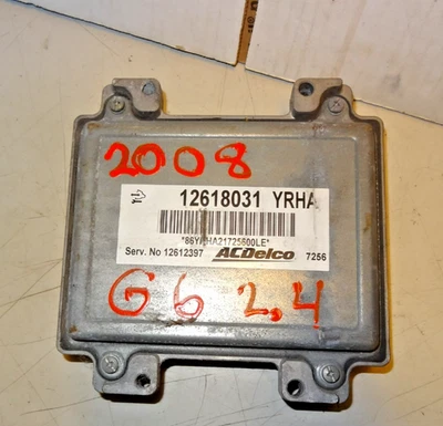 2008 08 Pontiac G6 2.4L Engine Computer ECM PCM 12612397 oem - Imagem 1 de 3