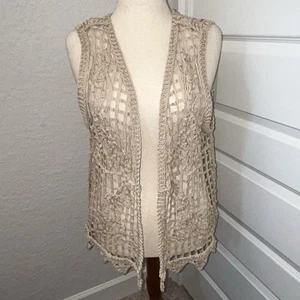 Chaleco sin mangas Cato Crochet frente abierto talla 18/20W - Imagen 1 de 9