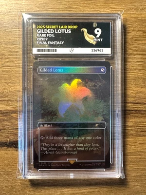 Magic MTG Final Fantasy Secret Lair Drop Gilded Lotus #0909 *FOIL* Ace Graded 9 - Image 1 of 2